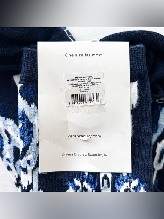 Vera Bradley Ikat crew socks. - Picture 6 of 6